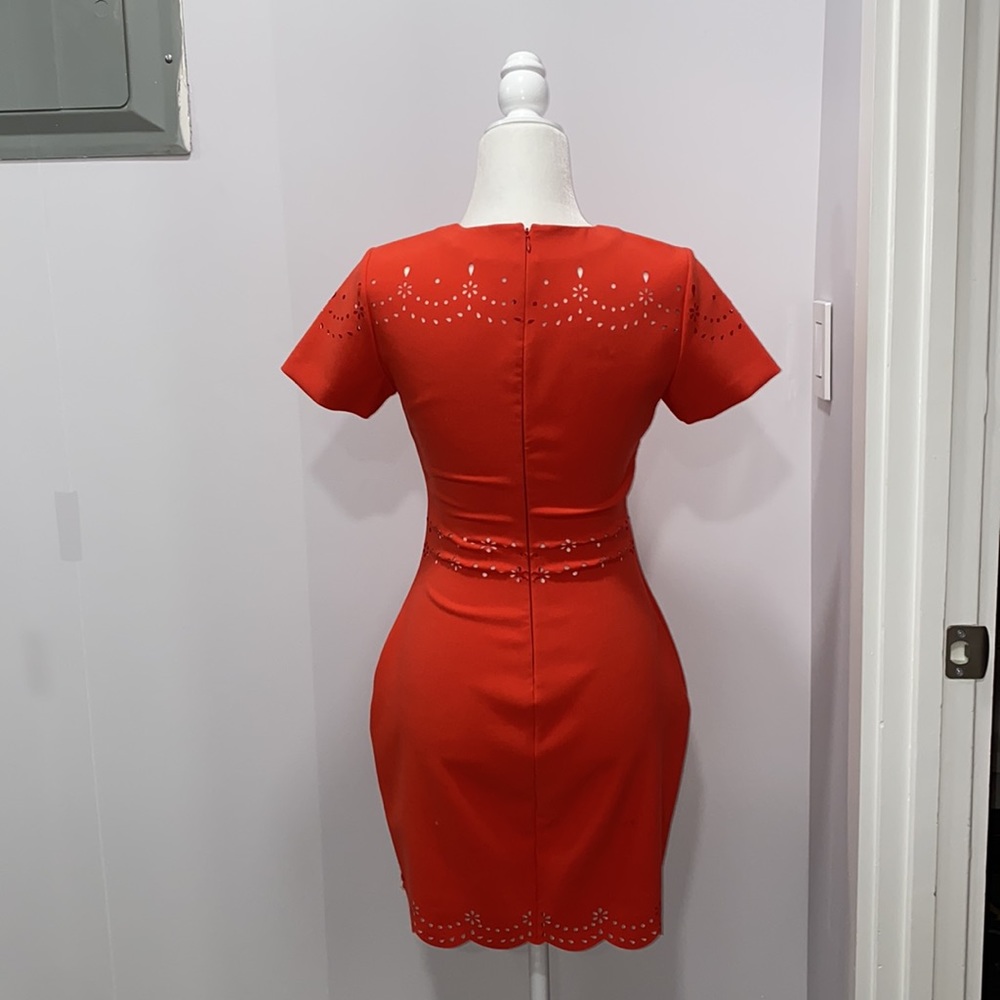 Flower Eyelet Curvy Dress